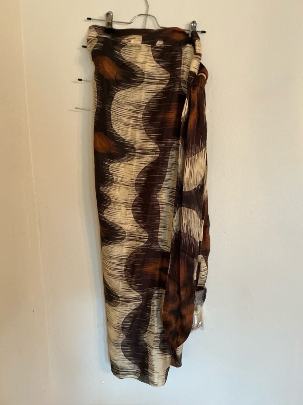 NWT ONE SIZE Juan de Dios Silk/Cotton Sarong Style Skirt - Picture 2 of 7